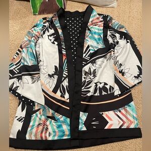 Floral Multicolor Women's Kimono Jacket